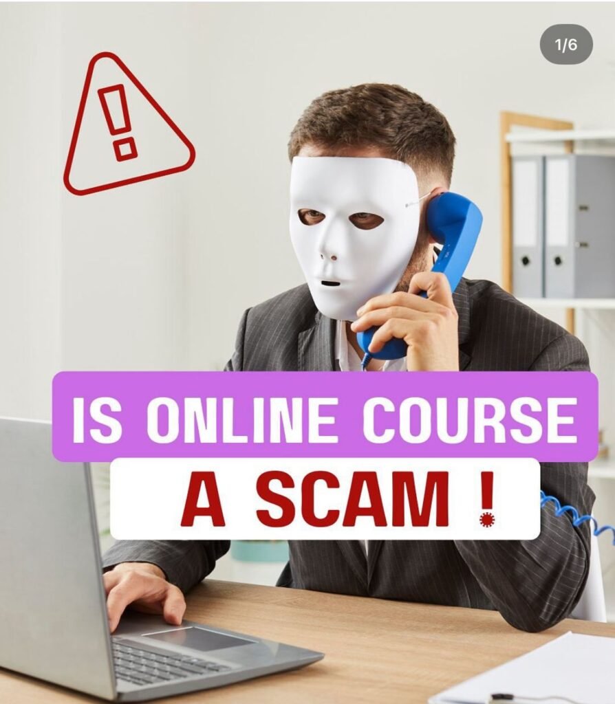 Illustration warning about fake universities and online degree scams in India, with a focus on choosing UGC-approved courses for safe and valid education in 2025.