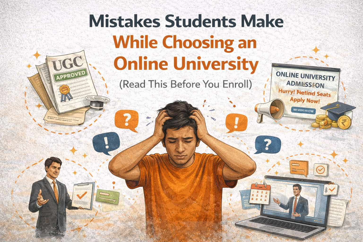 mistakes students make while choosing an online university