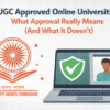 UGC Approved Online Universities: What Approval Really Means (And What It Doesn’t)