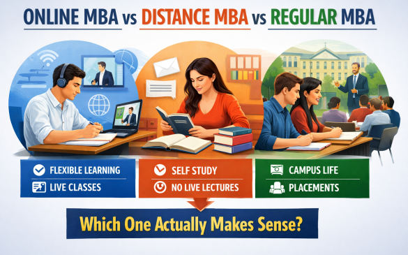Online MBA vs Distance MBA vs Regular MBA