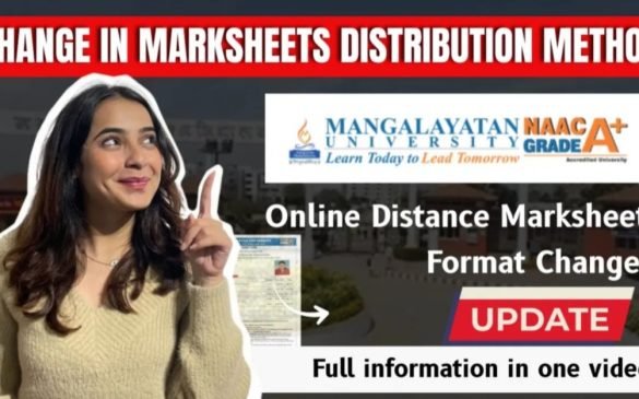 Mangalayatan University Online Distance Marksheet Format 2025 – New Design and Verification Process Explained